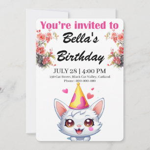 Invitations d'anniversaire personnalisées
