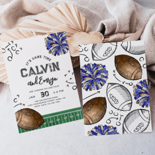 Invitations d'anniversaire pour le football en com