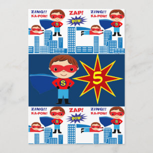 Invitations d'Anniversaires de enfants de bandes d