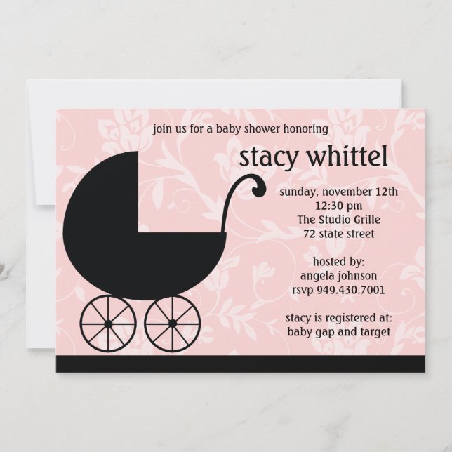 Invitations de baby shower (Devant)