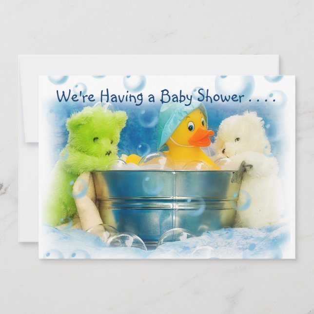 Invitations de baby shower avec enveloppes (Devant)