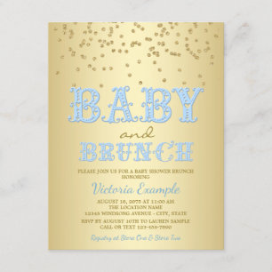 Invitations de baby shower de brunch de baby