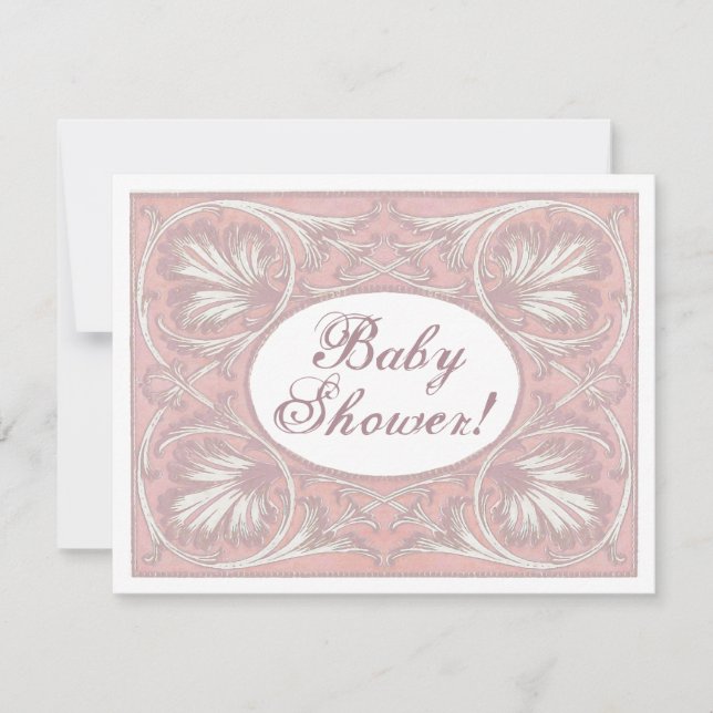 Invitations de Baby showers personnalisés, Vintage (Devant)