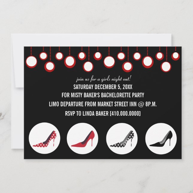 Invitations de Bachelorette Party (Devant)