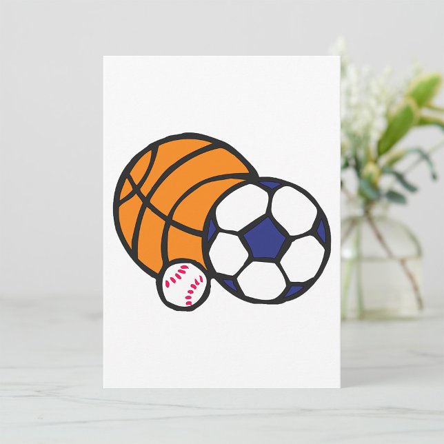 Invitations de balles de sport (Créateur téléchargé)