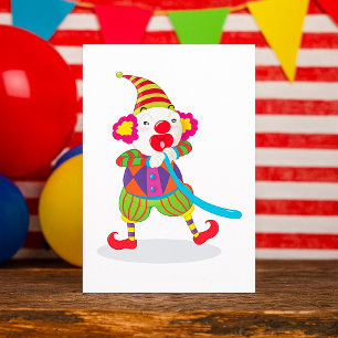 Invitations de ballons de clowns