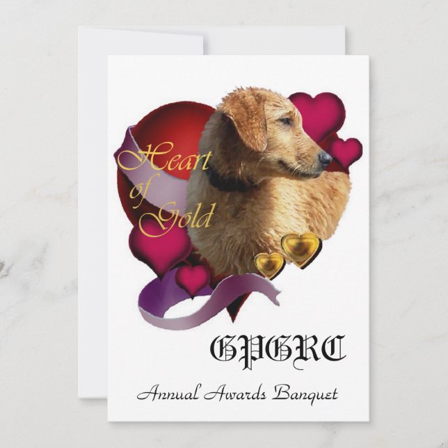 Invitations de banquets GPGRC (Devant)