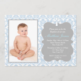Invitations de baptême de garçon
