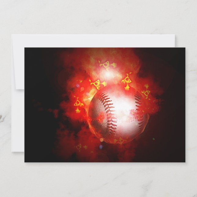 Invitations de baseball (Devant)
