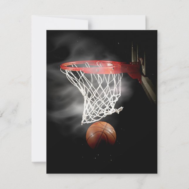 Invitations de basket-ball (Devant)