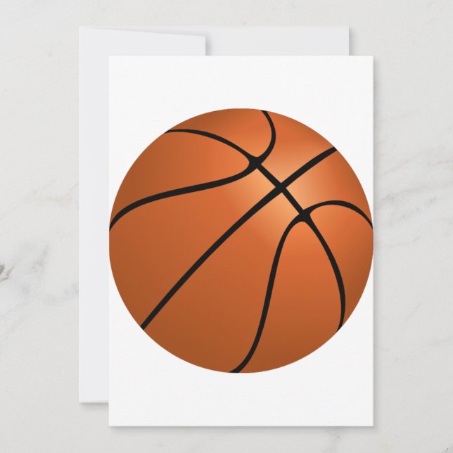 Invitations de basket-ball (Devant)