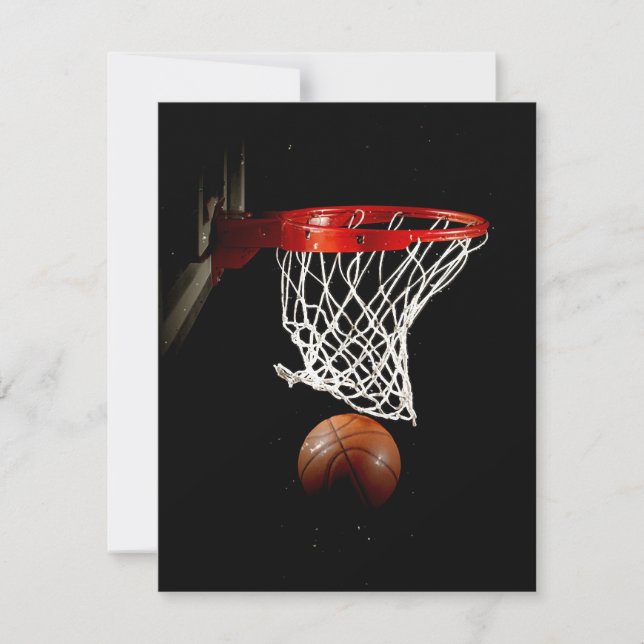Invitations de basket-ball (Devant)
