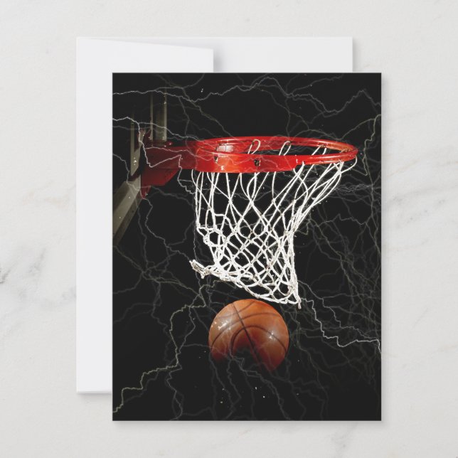 Invitations de basket-ball Annonces (Devant)
