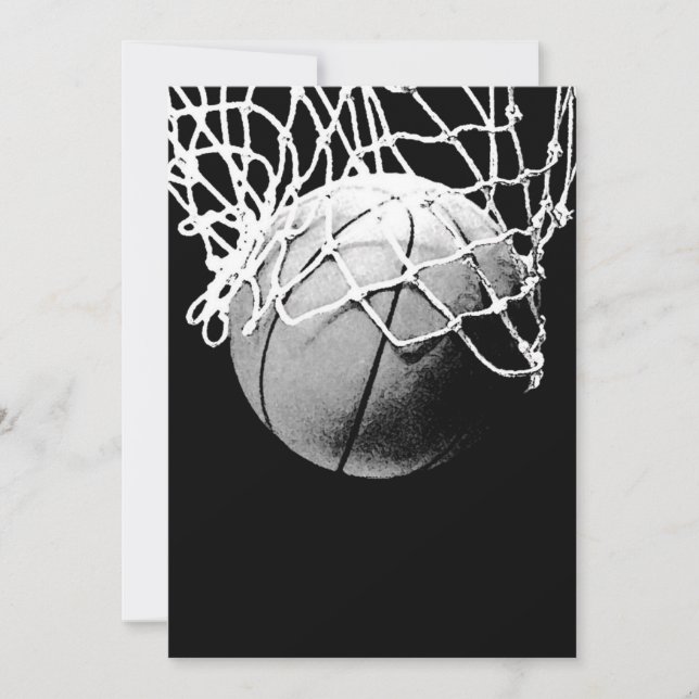Invitations de basket-ball - Basketball Invitation (Devant)