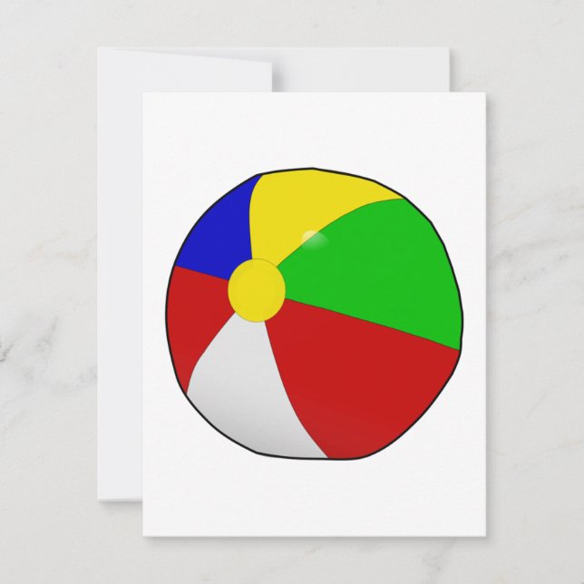 Invitations de beach-Ball (Devant)