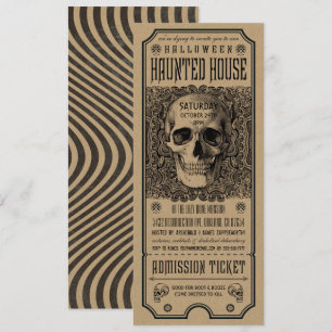 Invitations de billets de maison hantées à Hallowe