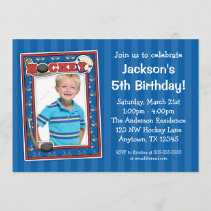 Invitations de bleu de fête d'anniversaire de