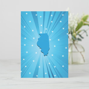 Invitations de Blue Illinois