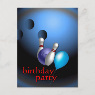 Invitations de Bowling Party personnalisables