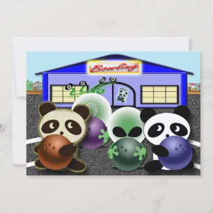 Invitations de Bowling Party personnalisables