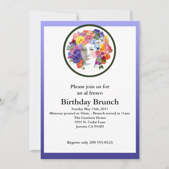 Invitations de brunch/Fête du printemps (Devant)