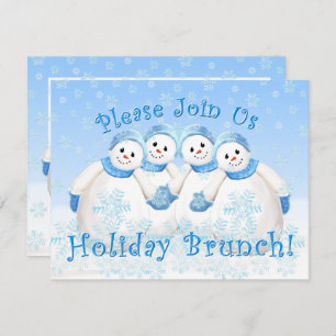 Invitations de brunch pour les filles de neige