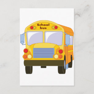 Invitations de bus scolaires jaunes