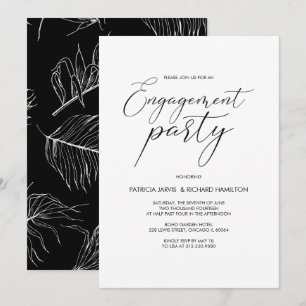 Invitations de calligraphie moderne de la partie d