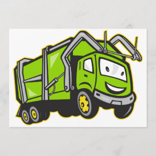 Invitations de camion de déchets