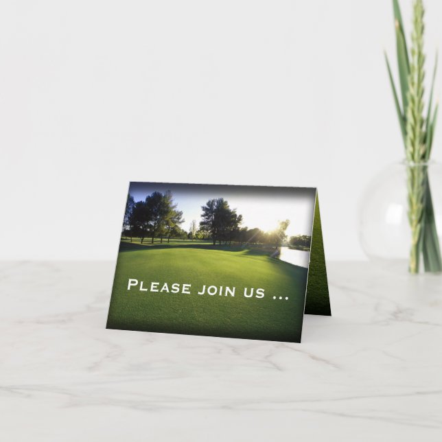 Invitations de carte pliées par sortie pittoresque (Devant)