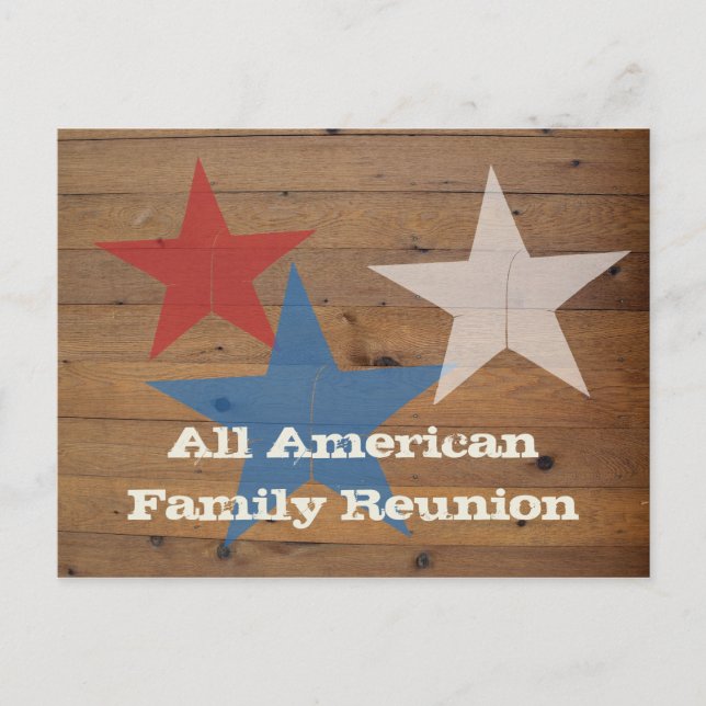 Invitations de carte postale Reunion Family (Devant)