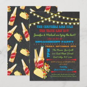 Invitations de Cervezas et tacos