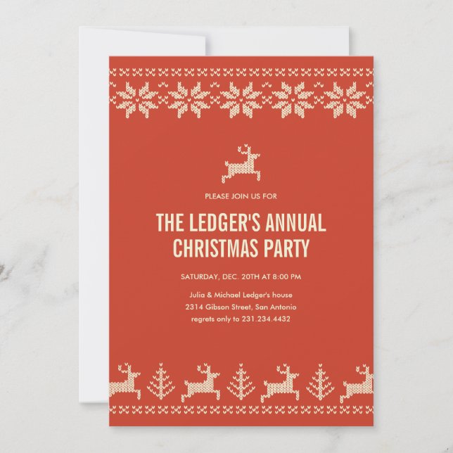 Invitations de chanteurs de Noël polyvalents (Devant)