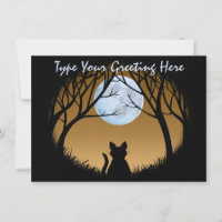 Invitations de chats gras Carte Amoureux des chats