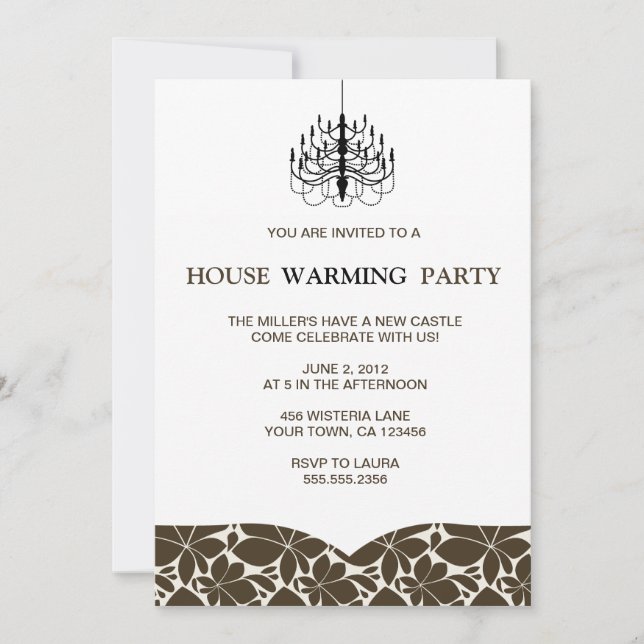 Invitations de chauffeur de lustre (Devant)