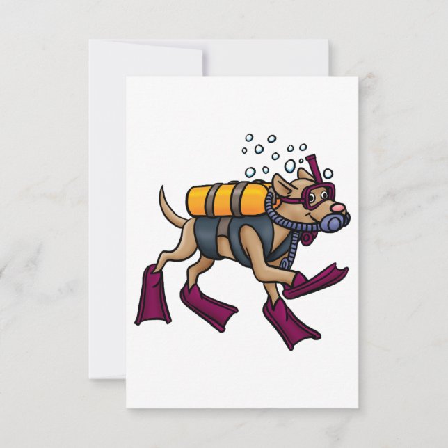 Invitations de chiens de plongée sous-marine (Devant)