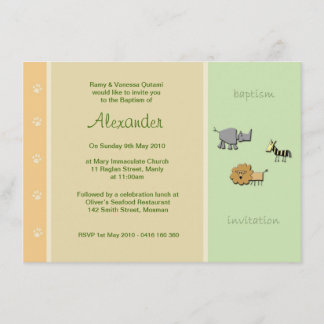 Invitations de Christening Juice