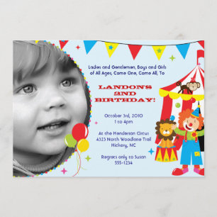 Invitations de cirque / Fête du Carnaval