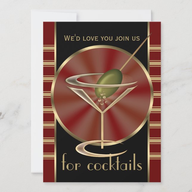 Invitations de Cocktail Party XL (Devant)