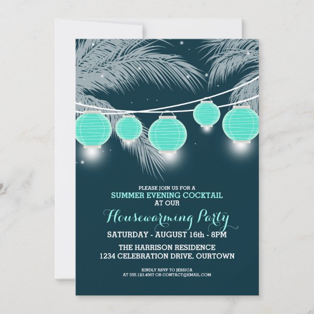 Invitations de Cocktail Summer Houseécher (Devant)