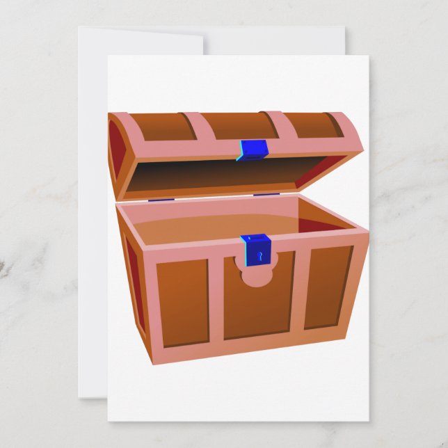 Invitations de coffre au trésor (Devant)