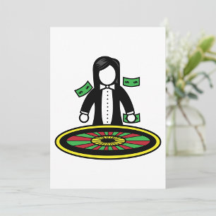 Invitations de concessionnaires de roulette