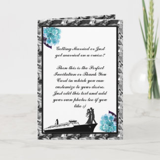 Invitations de croisières mariages et cartes de re