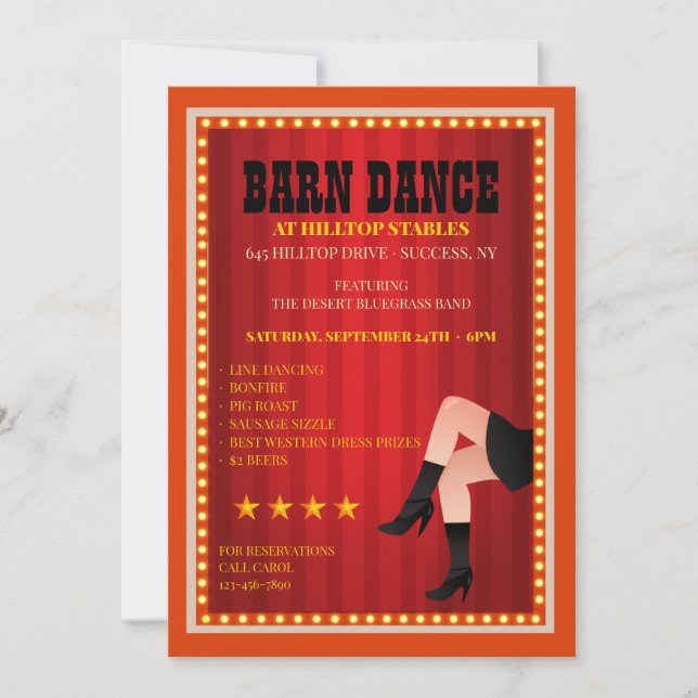 Invitations de danse (Devant)
