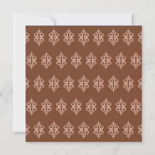Invitations de dentelle au chocolat antique