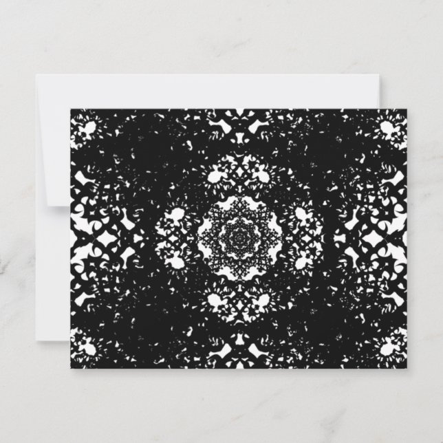 Invitations de dentelle noire (Devant)