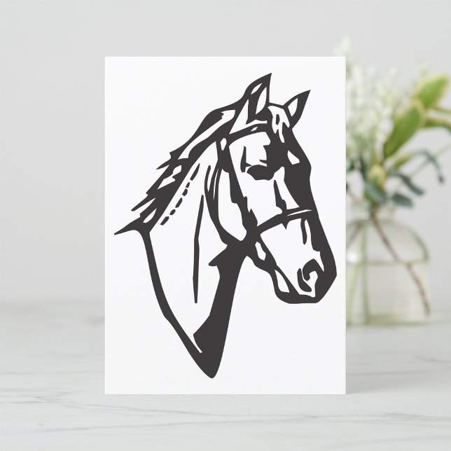 Invitations de dessin de cheval (Créateur téléchargé)