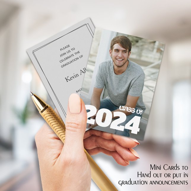 Invitations de diplôme photo MINI 3,5 po X 2,5 po (Créateur téléchargé)