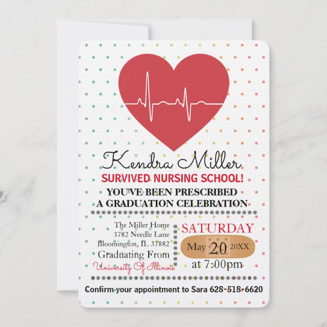 Invitations de diplômés de l'école de cardiologie (Devant)