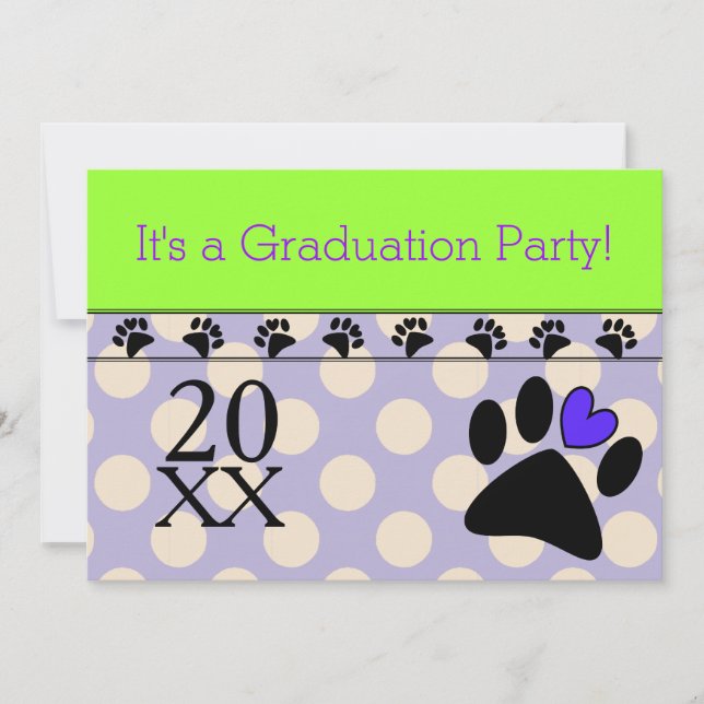 Invitations de diplômés en technologie vétérinaire (Devant)